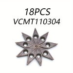 CNC frezavimo plok&scaron;telės VCMT110304, kietlydinio, 19 vnt. VCMT110304