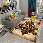 Steampunk mechaninis a&scaron;tuonkojo kilimas,  120 cm x 160 cm / 47,24 colio x 63 colio
