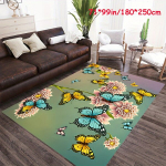 Dirbtinio ka&scaron;myro drugelių kilimas, 71 * 99 colių / 180 * 250 cm