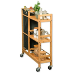 Mobili siaura virtuvės lentyna su krep&scaron;eliu