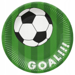 Popierinės lėk&scaron;tės futbolo kamuolys vaikams grilio vakarėliams Paw 23 cm 8 vnt., Popierinės lėk&scaron;tės futbolo kamuolys vaikams grilio vakarėliams Paw 23 cm 8 vnt.