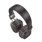 Belaidės ausinės Hoco W56 - Bluetooth 5.4, AUX, iki 28 valandos - Ruda