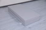 Gimnastikos čiužinys Satellite 120x120x10 cm dviejų dalių - pilkas