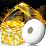 Kempingo lempa su 10m Led juosta, įkraunama Usb, atspari vandeniui, ne&scaron;iojama
