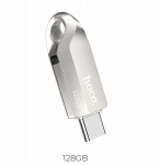 USB laikmena USB 3.0 / USB-C 128 GB greito perdavimo raktas Hoko Sidabrinis iki 150 MB/s