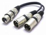 Adapteris skirstytuvas Xlr lizdas - 2x Xlr ki&scaron;tukas Vitalco