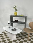 Kavos staliukas, Lilyum didelis, 100x42x54 cm, Balta
