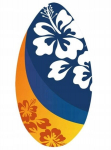 Medinė skimboard lenta su gėlėmis Sportx 94 cm surf
