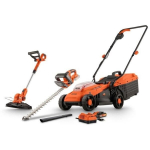 Pack BRUSHLESS 20V lawn mower 33cm cutting length + trimmer + hedge trimmer - DUAL POWER - POWDPGBOX25 - 1 x 20V 3Ah battery + c