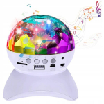 Diskotekos projektorius disco rutulys led rgb at&scaron;vaitas vakarėliui lazeris