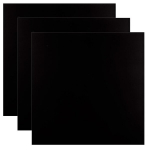 3 aliuminio metalinių plok&scaron;čių pakuotė juodos spalvos, 300 x 300 x 1 mm aliuminio kompozicinė plok&scaron;tė, juoda aliuminio plok&scaron;tė, oro sąlygoms atsparus aliuminio ženklas modelių gamybai, parodų konstrukcijai, ženklų gamybai, "pasidaryk pats"