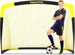 Happy Jump futbolo vartai 3 x 2,2 pėdos, 4 x 3 pėdos, 5 x 3,6 pėdos, 7 x 5 pėdos, i&scaron;&scaron;okanti futbolo treniruotė sodui