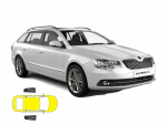 Užuolaidėlės skirtos Skoda Superb Ii 2 kombi nuo saulės, idealios