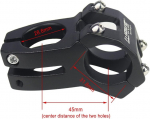 Mtb Dviračio Vairo Stiebas 31.8mm 45mm Aliuminio Lydinio Trumpas 0 Laipsnių