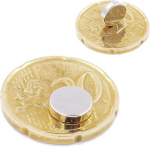 Brudazon 25 mini diskiniai magnetai 8 x 2 mm N52 stipriausio lygio neodimio magnetai itin stiprūs magnetai modelių gamybai, nuotraukoms, lentoms, skelbimų lentoms, &scaron;aldytuvams, rankdarbiams, itin stiprūs diskiniai magnetai