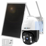 Lauko saulės energijos Ip kamera su sim kortele 4g Lte Gsm 3mp 4x priartinimas 25fps