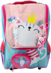 Mokyklinė kuprinė Cat white sachet with bird 21L - Leantoys