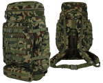 Turistinis kuprinė MAX PACK 85L, Texar, skirtas žygiams pėsčiomis ir stovyklavimui, molle sistema, suspaudimo diržai, PL Camo / Wz.93 kamufliažas