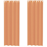 Voile užuolaidos su įvorėmis, 2vnt., terakota spalvos CFE5387921