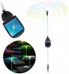 Sodo &scaron;viestuvas Medūza (4 vnt.) su saulės baterija