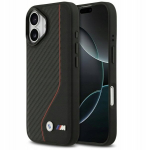 Telefono dėklas iPhone 17 juodas MagSafe BMW M Carbon Line