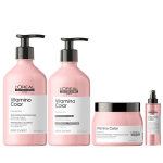 Loreal Vitamino Color Shampoo 500Ml + Loreal Vitamino Color Conditioner 500Ml + Loreal Vitamino Color Mask 500Ml + Loreal Vitamino Color 10In1 190Ml New