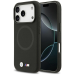 Dėklas BMW M FW su metaliniu logotipu MagSafe Apple iPhone 17 Pro juodas, Etui BMW M FW Metal Logo MagSafe do Apple iPhone 17 Pro czarny