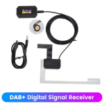 Junsun automobilinis skaitmeninis DAB+ adapteris, imtuvas, radijo dėžutė, USB imtuvas, antena, skirta &bdquo;Android&ldquo; stereo sistemai
