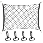 Elastingas automobilio bagažinės tinklas 70&times;70 cm su kabliukais