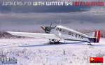 Klijuojamas Modelis MiniArt 48020 Junkers F13 with Winter Ski. Early Prod. 1/48