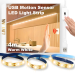 USB maitinama LED juostelė su judesio jutikliu LIVMAN DGH-DD-07, 4m, 240LED