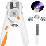 Nagų žirklutės su LED lempute, 14.5 cm, baltos