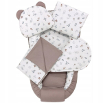 5 dalių Comfort Cotton kūdikio lizdelio rinkinys