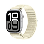 &bdquo;Dux Ducis Apple Watch 38 / 40 / 41 / 42MM YE&ldquo; nailono pintas rie&scaron;o dirželis, žvaigždžių &scaron;viesos spalvos