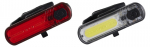 Dviračio LED žibintų komplektas, įkraunamas USB