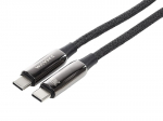 Kabelis įkrovimo ir sinchronizavimo USB-C/USB-C, 240W, 100 cm., pintas