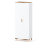 Spinta Hurtownia-Mebli, Matinė Balta, 80 cm, Skandinavi&scaron;ka drabužinė svetainė miegamasis loft