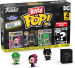 Figūrėlių rinkinys Funko Bitty POP! Betmenas, Betmenas 85-asis Dviveidis, Betmenas, Mįslių i&scaron;mintojas (4 vnt.)
