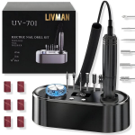 Elektrinė nagų freza LIVMAN UV-701 manikiūrui ir pedikiūrui su USB i&scaron;vestimi, 24W, 40000 aps./min.