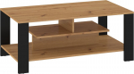 Kavos staliukas Meblocross Slide Sli-06, rudas/juodas
