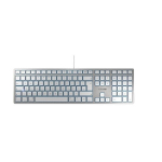 CHERRY KC 6000 Slim klaviatūra MAC - USB - Anglų US - QWERTY - Sidabrinė/Balta