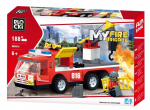 Konstruktorius Blocki MyFireBrigade Gaisrinė ma&scaron;ina su vilkimo kabliu, KB0816, 188vnt
