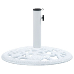 Skėčio pagrindas vidaXL, baltos spalvos, ketus, 12kg, 48cm