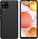 Dėklas Nillkin Super Frosted Shield skirtas Samsung Galaxy A42 5G, juoda