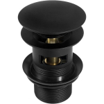 Praustuvo dugno vožtuvas Deante Click-Clack, juodas