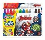 I&scaron;sukamos &scaron;ilkinės kreidelės Colorino Marvel Avengers, 3 in 1, 12 spalvų
