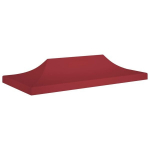Proginės palapinės stogas, tamsiai raudonas, 6x3m, 270 g/m&sup2;