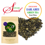 Exclusive Earl Grey Green tea &bdquo;Green Snail&rdquo; - Elitinė kini&scaron;ka žalioji arbata "Žalioji sraigė" su bergamote, 100 g