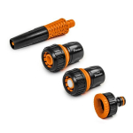 Laistymo žarnų jungtys 3/4 " Bradas Black Line, 4 vnt.