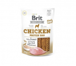 Brit Jerky Chicken Protein Bar skanėstas &scaron;unims su vi&scaron;tiena 80g